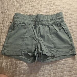 Avalanche Women's Lightweight Elastic-Waist Sage Green Athletic Shorts